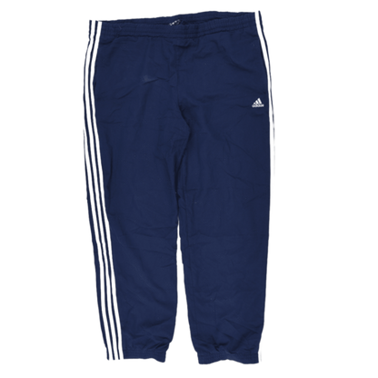 adidas Navy Track Pants Large 78 cm Inseam 42 cm Waist Polyester