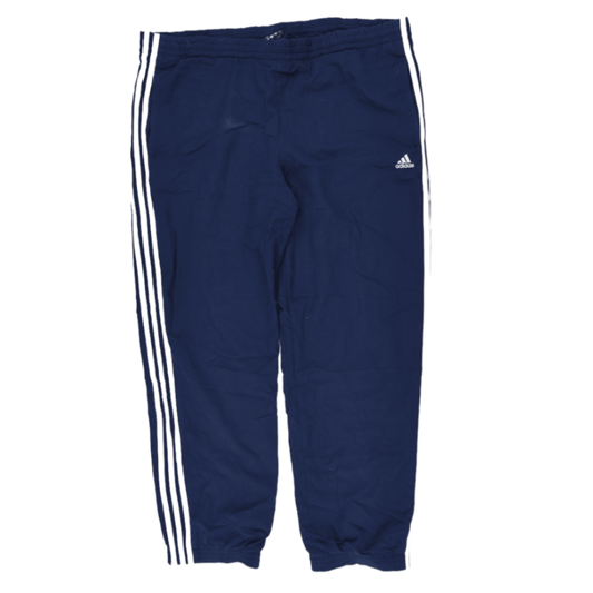 adidas Navy Track Pants Large 78 cm Inseam 42 cm Waist Polyester