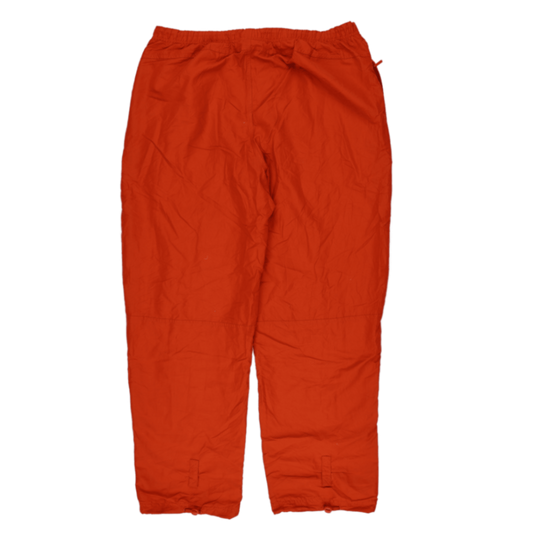 adidas Vintage Orange Track Trousers Lightweight Nylon Size L 42 Inseam