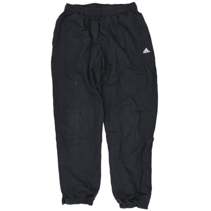 adidas Black Sports Trousers Large 79 cm Inseam 90 cm Waist Polyester
