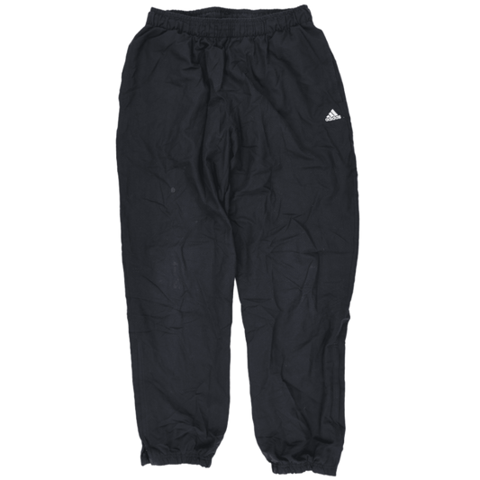 adidas Black Sports Trousers Large 79 cm Inseam 90 cm Waist Polyester