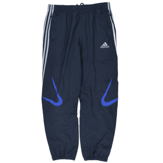 Adidas Originals Navy Track Pants Large Polyester Mens 78 cm Inseam 84 cm Waist