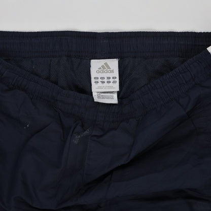 adidas Navy Blue Tracksuit Bottoms Large Polyester Vintage Men's Trousers