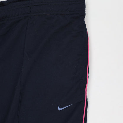 Nike Track Pants Navy Blue Large Polyester Men's Trousers