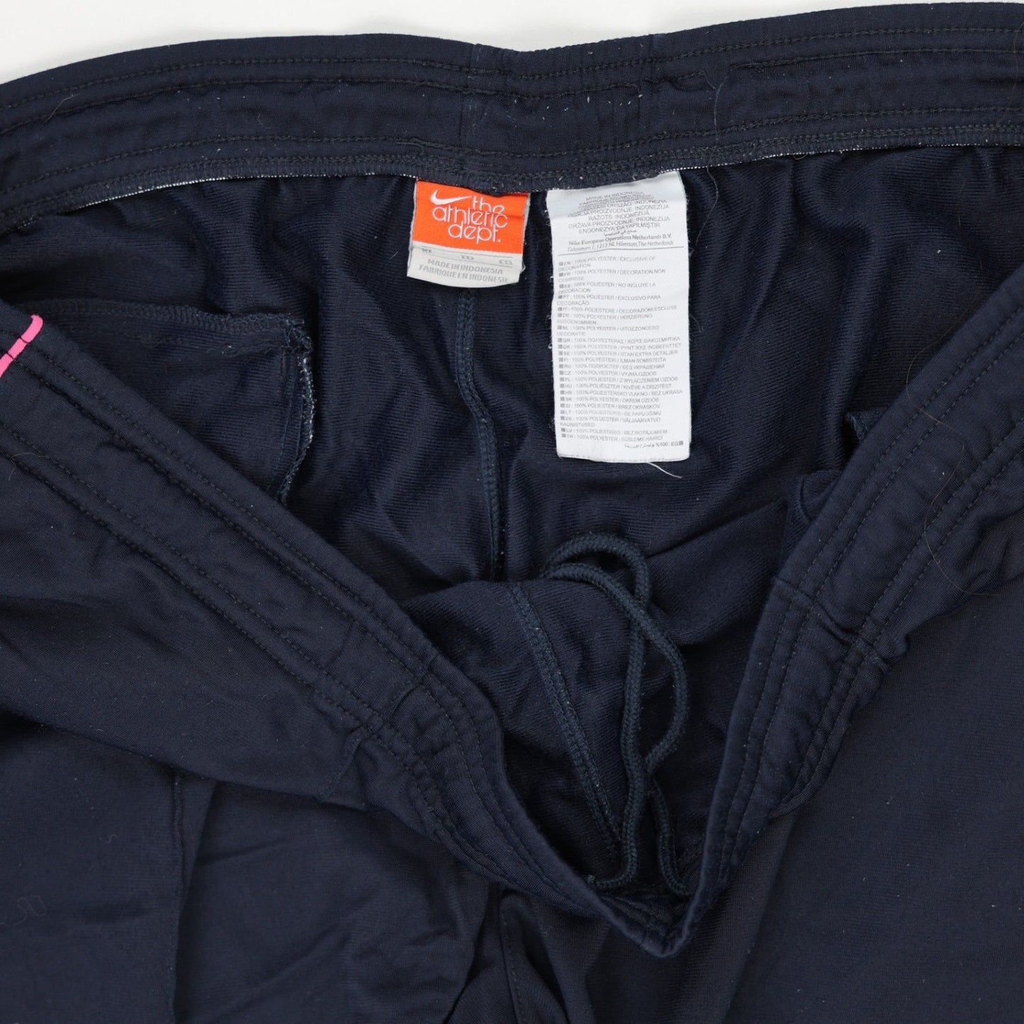 Nike Track Pants Navy Blue Large Polyester Men's Trousers