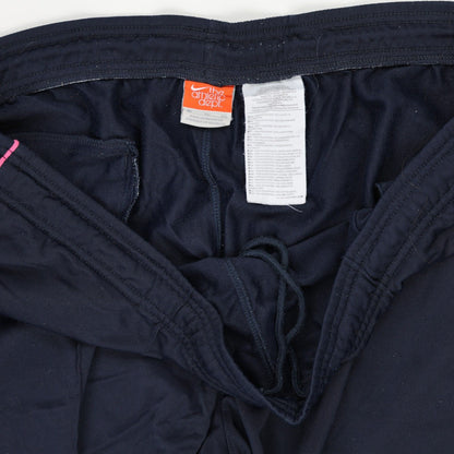 Nike Track Pants Navy Blue Large Polyester Men's Trousers