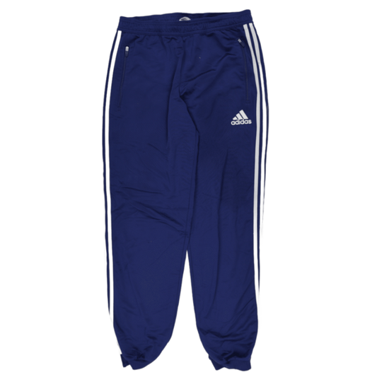 Adidas Navy Blue Track Pants Men's Medium 77 cm Inseam 38 cm Waist Polyester