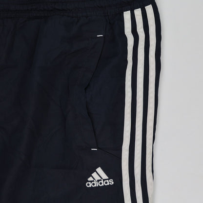 adidas Navy Blue Tracksuit Bottoms Men's Size L Polyester Sportswear 78 cm Inseam 92 cm Waist
