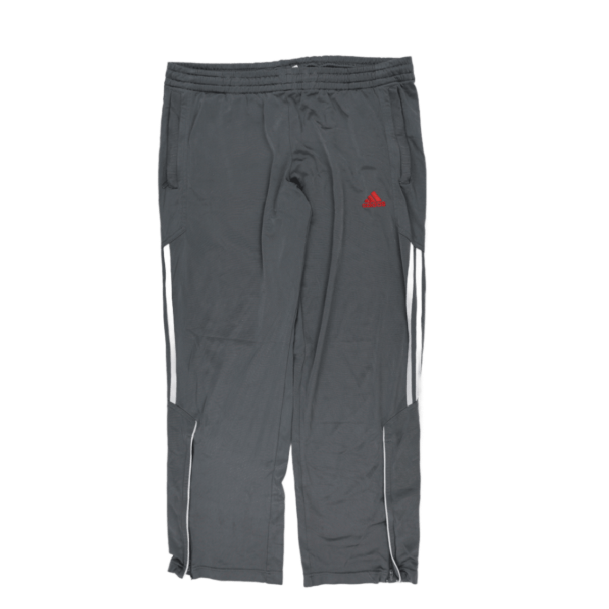 adidas Men's Track Trousers Grey Medium 78cm Inseam Polyester