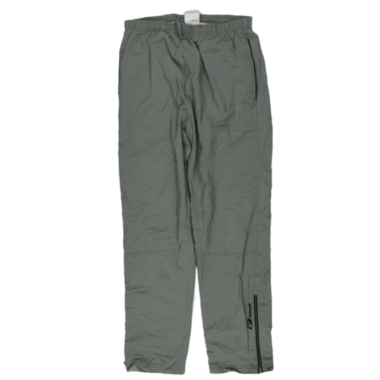 Reebok Vintage Grey Nylon Tracksuit Trousers Size S/M Inseam 76 cm Waist 38-42 cm