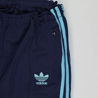 adidas Navy Blue Track Pants Men's Size Medium 34 Inch Waist 80 cm Inseam Polyester Blend