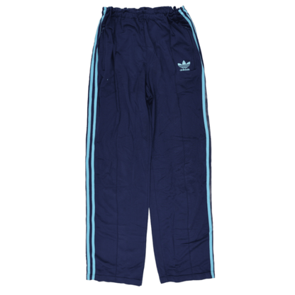 adidas Navy Blue Track Pants Men's Size Medium 34 Inch Waist 80 cm Inseam Polyester Blend