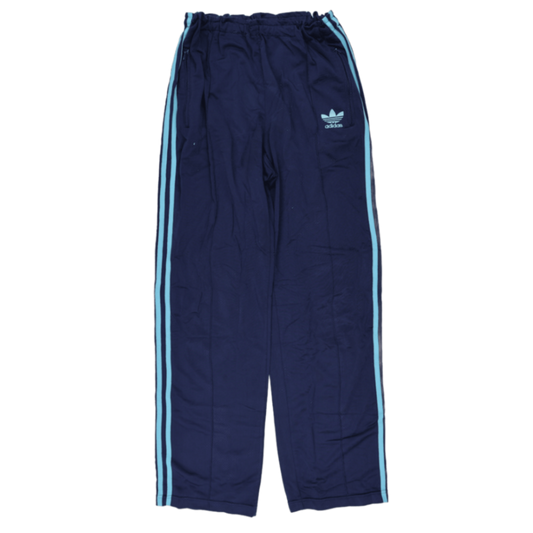 adidas Navy Blue Track Pants Men's Size Medium 34 Inch Waist 80 cm Inseam Polyester Blend