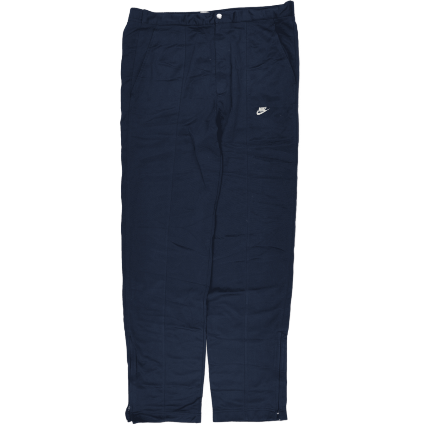 Nike Navy Blue Lightweight Trousers Large 36 in Waist 32 in Inseam Polyester Sportswear