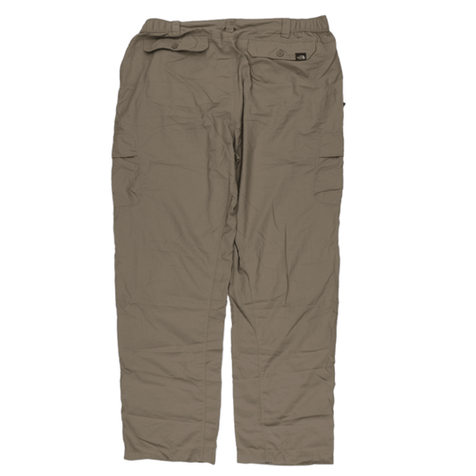 The North Face Men's Khaki Cargo Trousers XL 32 Inseam Nylon Blend