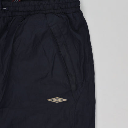 Umbro Navy Blue Track Bottoms Men's Large 78cm Inseam Nylon Trousers