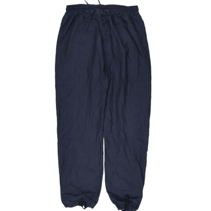 Umbro Navy Blue Track Bottoms Men's Large 78cm Inseam Nylon Trousers