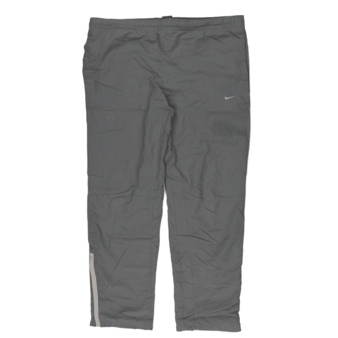 Nike Men's Grey Lightweight Sports Track Trousers Size Large 32 Inseam 36 Waist Polyester