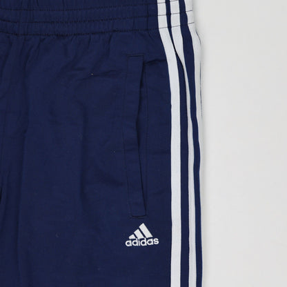 adidas Navy Blue Track Bottoms Extra Small Polyester Vintage Men's Trousers