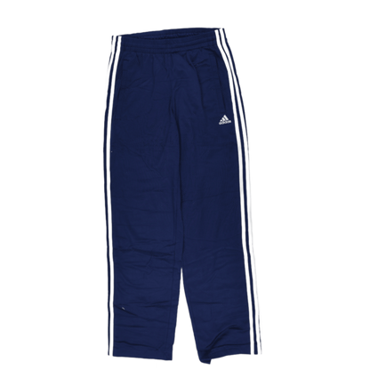 adidas Navy Blue Track Bottoms Extra Small Polyester Vintage Men's Trousers