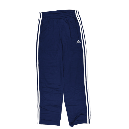 adidas Navy Blue Track Bottoms Extra Small Polyester Vintage Men's Trousers