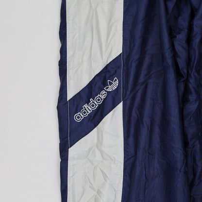 adidas Vintage Navy Blue Track Pants Medium Polyester 78 cm Inseam 76-82 cm Waist Size