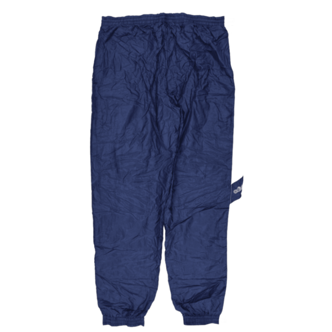 adidas Vintage Navy Blue Track Pants Medium Polyester 78 cm Inseam 76-82 cm Waist Size