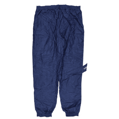 adidas Vintage Navy Blue Track Pants Medium Polyester 78 cm Inseam 76-82 cm Waist Size