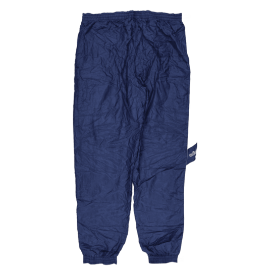 adidas Vintage Navy Blue Track Pants Medium Polyester 78 cm Inseam 76-82 cm Waist Size