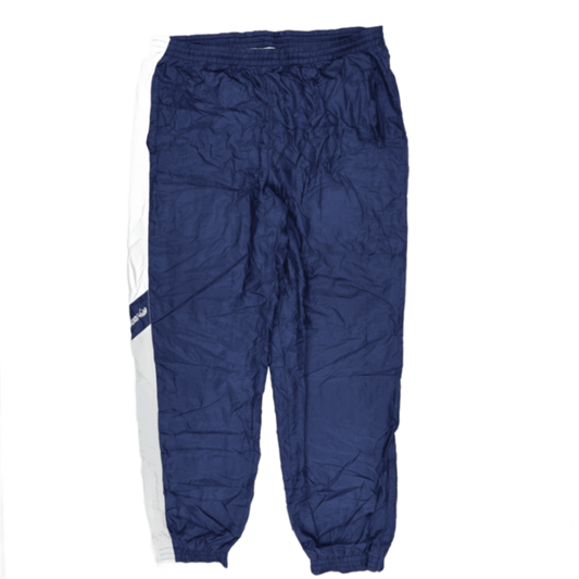 adidas Vintage Navy Blue Track Pants Medium Polyester 78 cm Inseam 76-82 cm Waist Size
