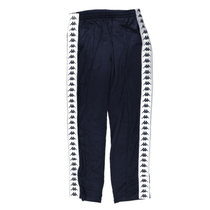 Kappa Navy Blue Track Pants Large Polyester Vintage Side Logo Tape