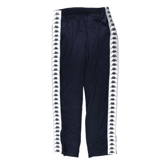 Kappa Navy Blue Track Pants Large Polyester Vintage Side Logo Tape