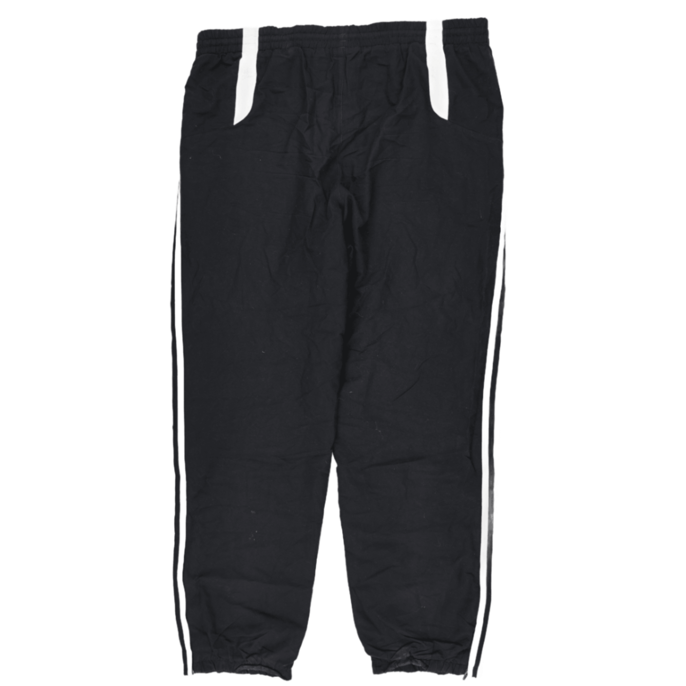 Adidas Black Track Bottoms Men's Medium 76cm Inseam 38cm Waist Polyester