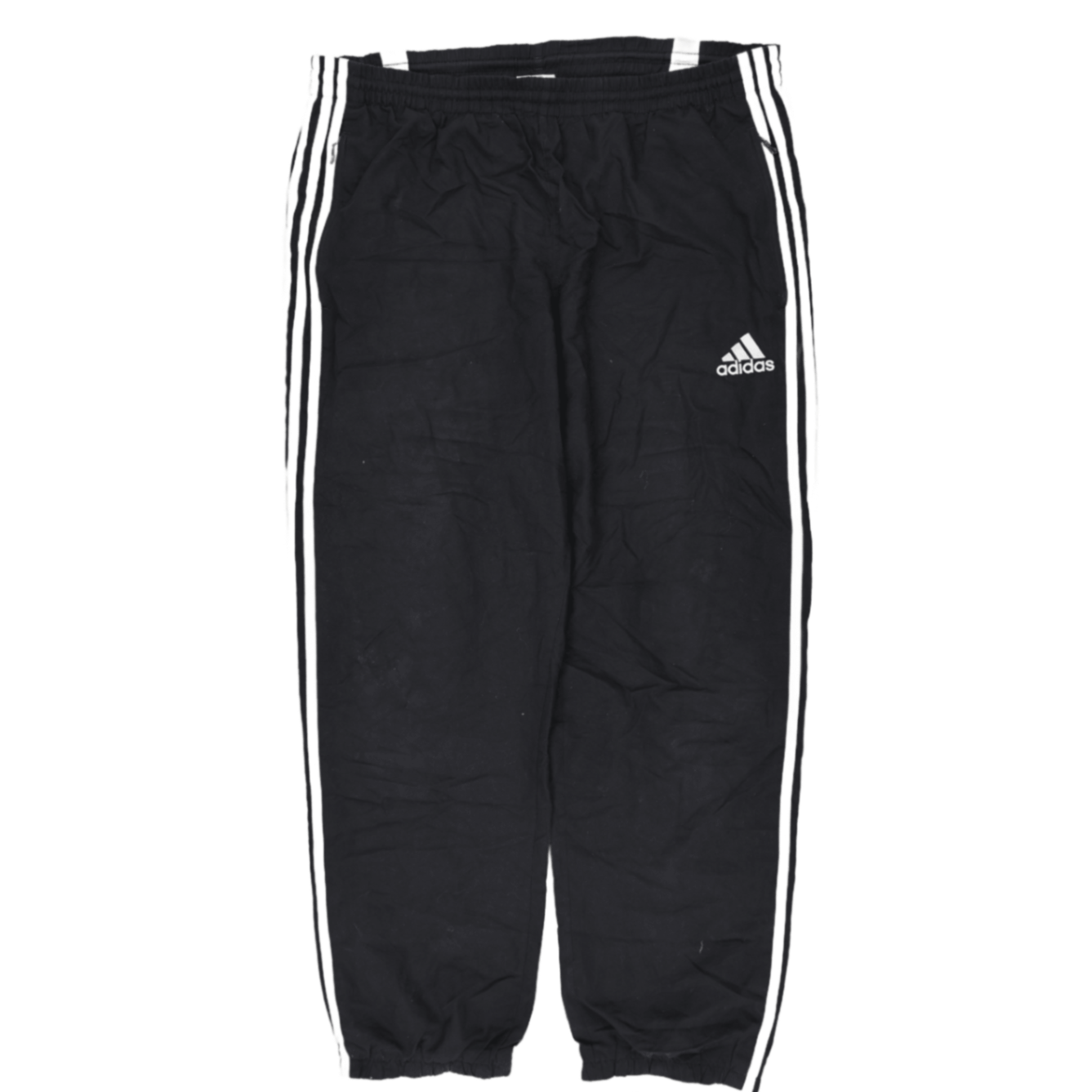 Adidas Black Track Bottoms Men's Medium 76cm Inseam 38cm Waist Polyester