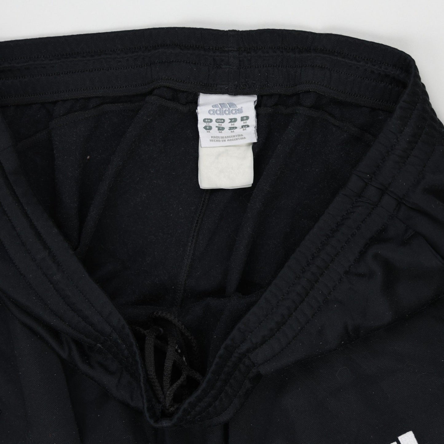 adidas River Plate Black Track Bottoms Men's Trousers Size Medium 38 Waist 76 Inseam Polyester