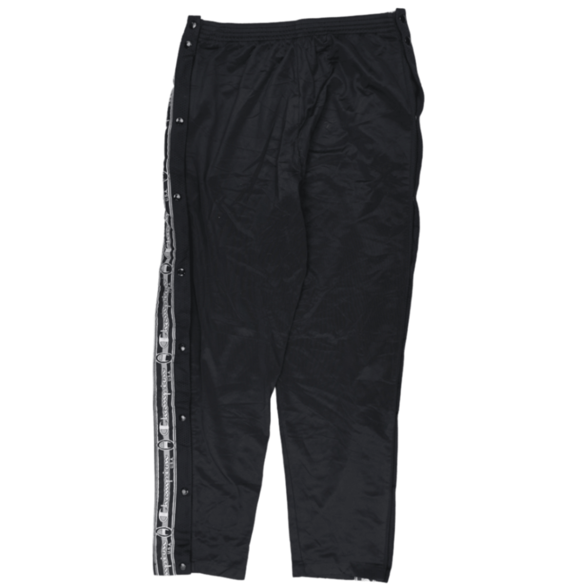 Champion Vintage Black Track Pants Mens Medium 78cm Inseam 80cm Waist Polyester