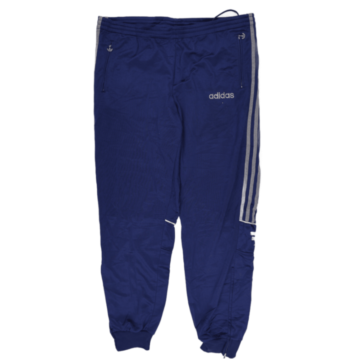 adidas Originals Blue Track Pants Large 38 Waist 79 Inseam Polyester Vintage