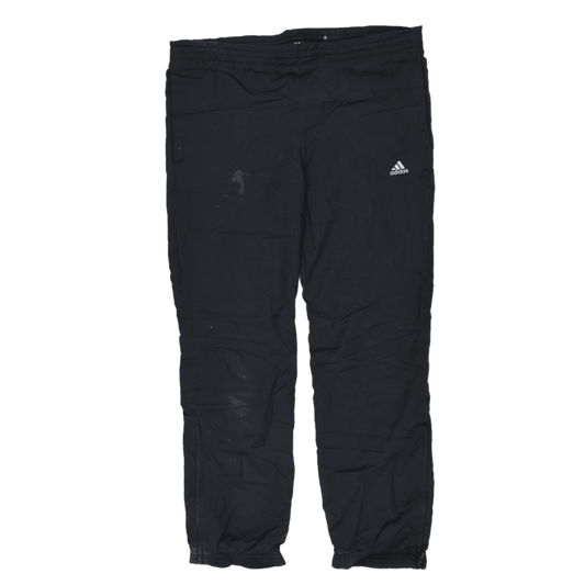 adidas Black Track Trousers XL Polyester Men's Clothing