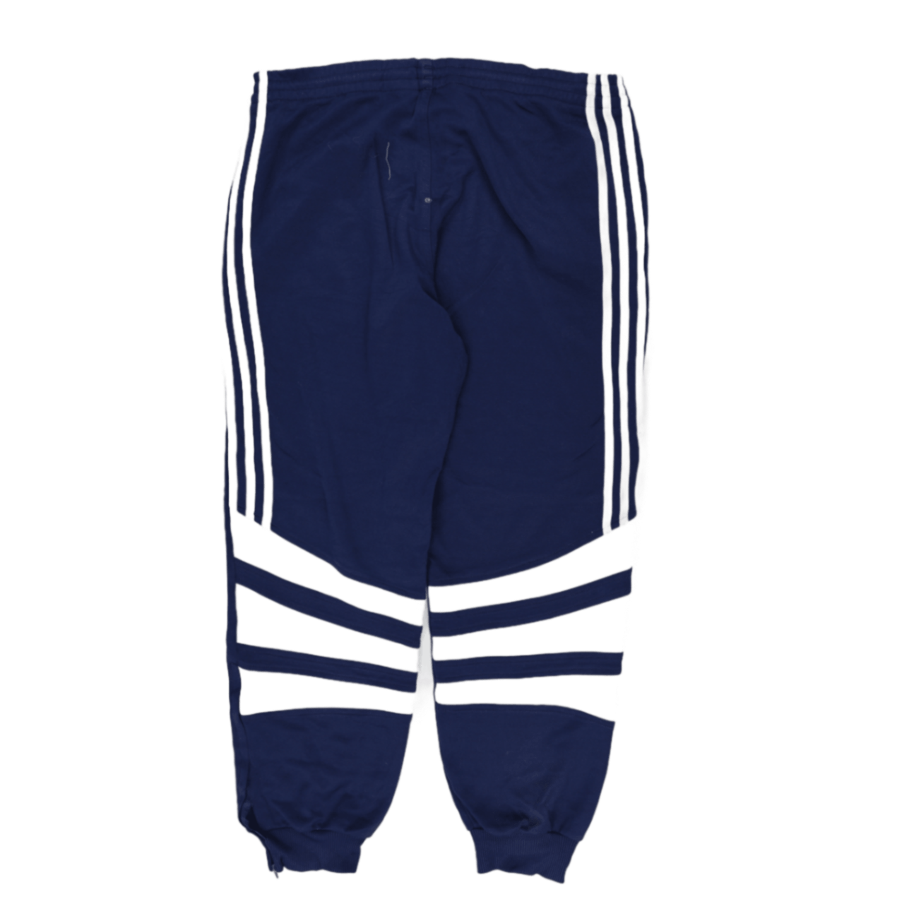 adidas Navy Blue Cotton Track Pants Size L 76cm Inseam 42cm Waist