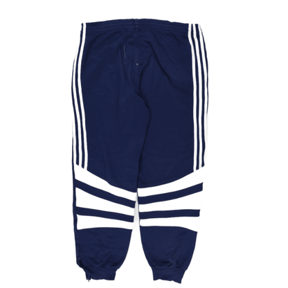 adidas Navy Blue Cotton Track Pants Size L 76cm Inseam 42cm Waist