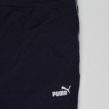 PUMA Navy Blue Track Pants XXL Cotton Blend Men's Trousers