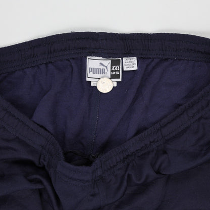 PUMA Navy Blue Track Pants XXL Cotton Blend Men's Trousers