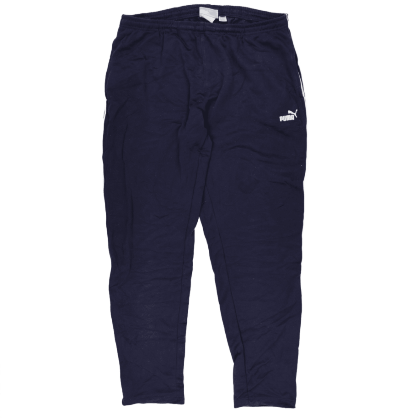 PUMA Navy Blue Track Pants XXL Cotton Blend Men's Trousers