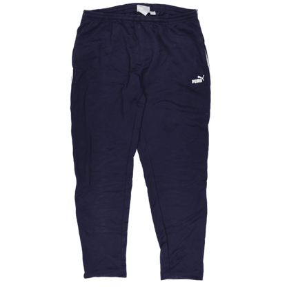 PUMA Navy Blue Track Pants XXL Cotton Blend Men's Trousers