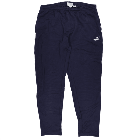 PUMA Navy Blue Track Pants XXL Cotton Blend Men's Trousers