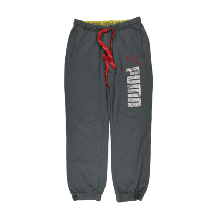 PUMA Men's Grey Joggers Cotton Size M 75 cm Inseam 43 cm Waist