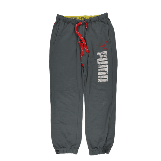 PUMA Men's Grey Joggers Cotton Size M 75 cm Inseam 43 cm Waist