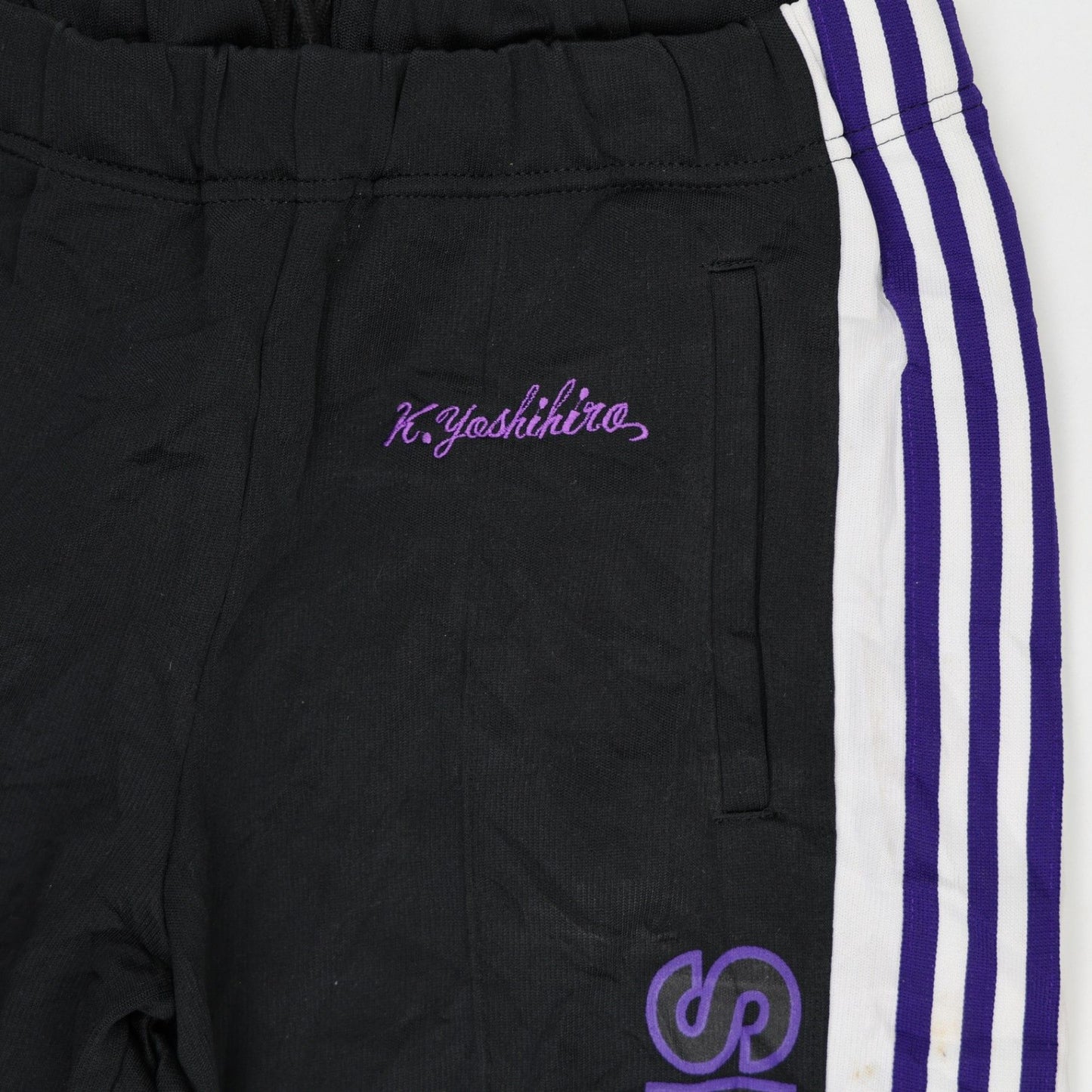 adidas K Yoshihiro Black Track Pants Men's Medium Cotton 76 Inseam 41 Waist