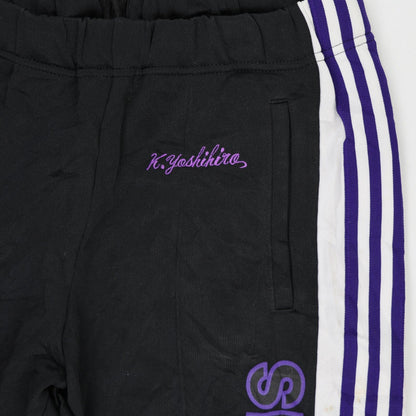 adidas K Yoshihiro Black Track Pants Men's Medium Cotton 76 Inseam 41 Waist