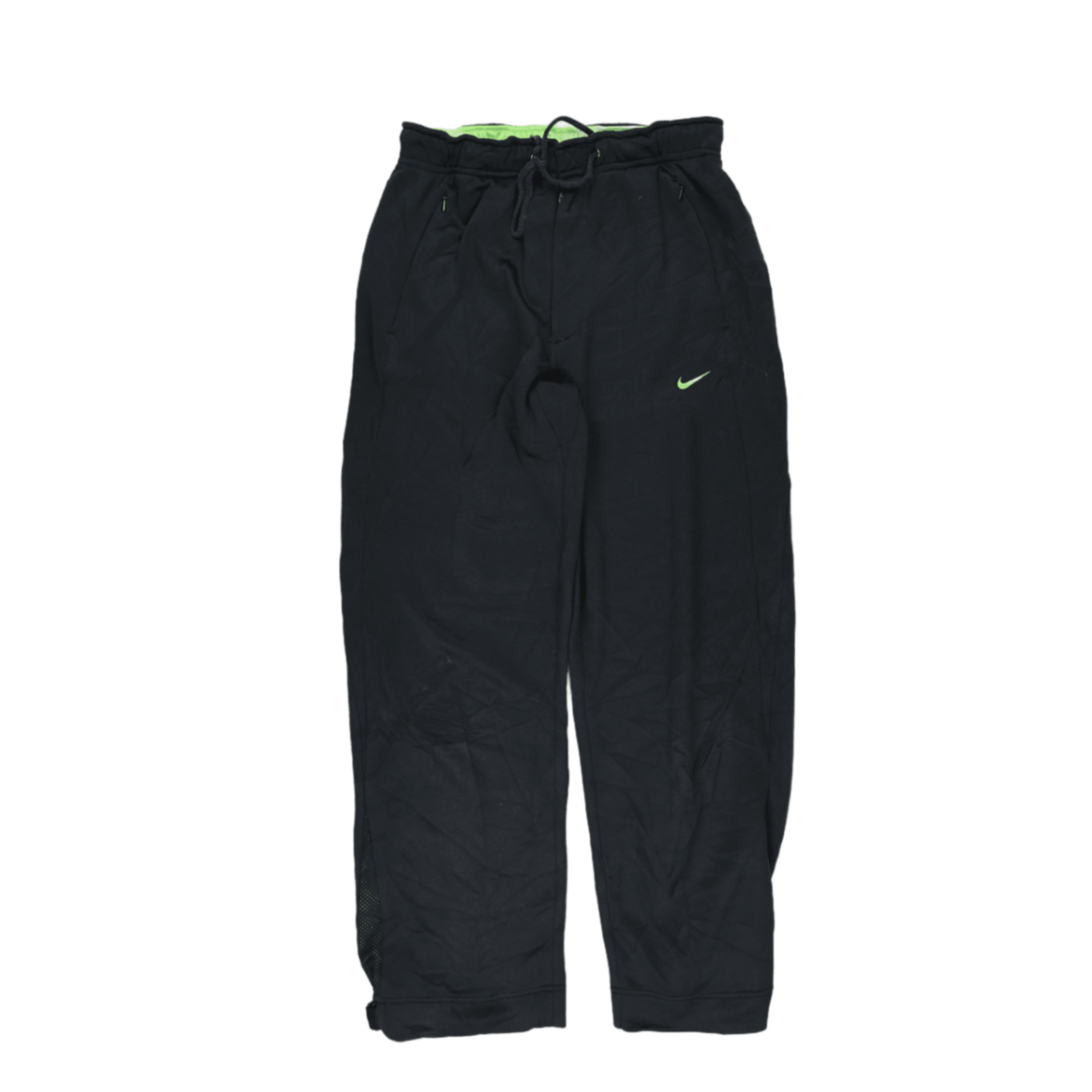 Nike Vintage Black Track Trousers Men's Medium Polyester 77 cm Inseam 84 cm Waist